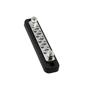 150A 10-Weg  Stromverteiler / Sammelschiene, z.B. für Minusabgänge