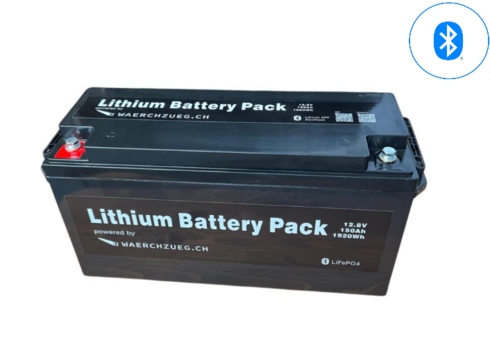 150Ah Lithium Batterie LiFePo4, inkl. Bluetooth und BMS