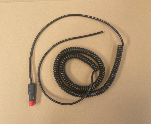Spiralkabel mit Zigarettenanzünderstecker, hohe Qualität