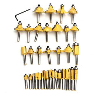 35- teiliges. 6.35mm Schaft Fräser-Set, Hartmetall-Holzbearbeitungsfräser