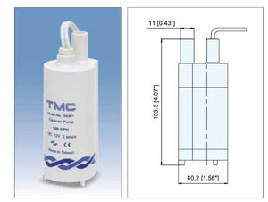 12 Volt High-end Tauchpumpe inkl. Wasserhahn mit Schalter, Set