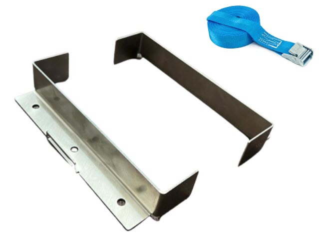 Lithiumbatterie Halter, inkl. Zurrgurte