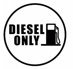 Diesel Only Aufkleber in schwarz oder weiss
