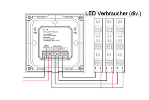 12V - 24V Drehknopf LED Dimmer mit Ein / Aus Schalter, Drehdimmer (V1 kompatibel)