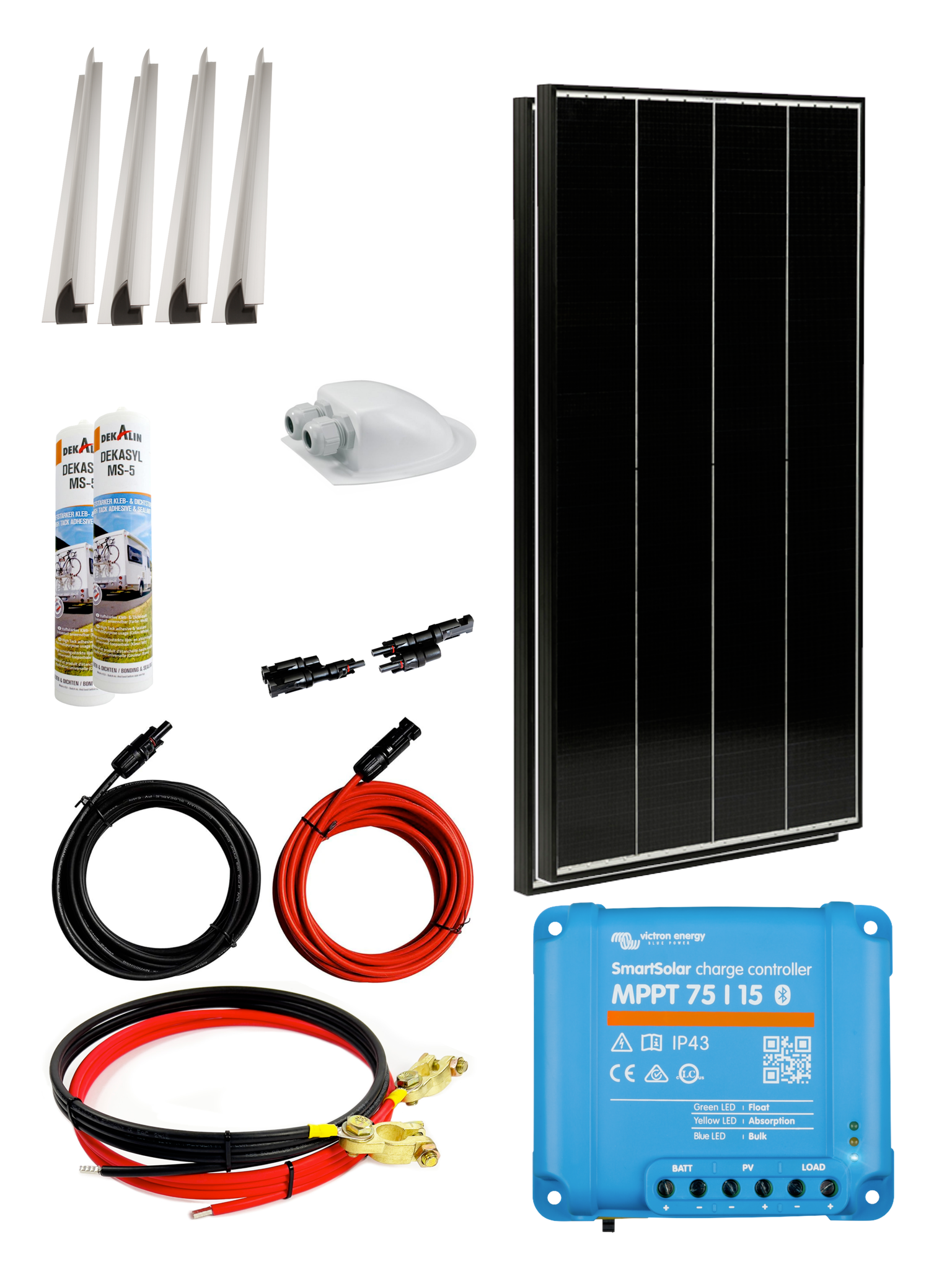 240 Watt Wohnmobil Camping Solaranlage 12 Volt SET –