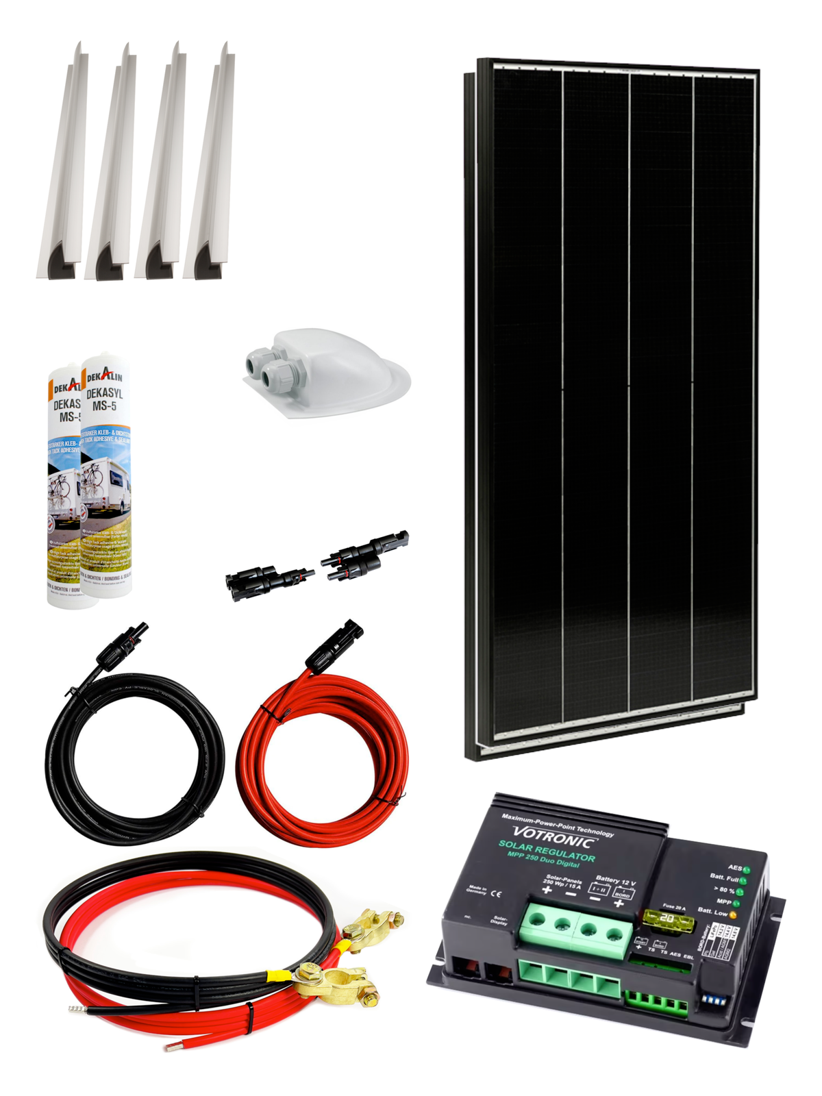 260 Watt Wohnmobil Camping Solaranlage 12 Volt SET
