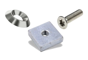Schraube, Nutenstein, Cuvette für T5 / T6 Transporter Blech mit C-Schienen
