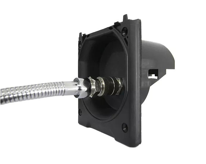 Aussendusche mit 12V Schalter und Schnellverbinder, inkl. Duschbrause