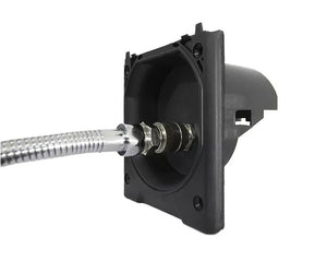 Aussendusche mit 12V Schalter und Schnellverbinder, inkl. Duschbrause