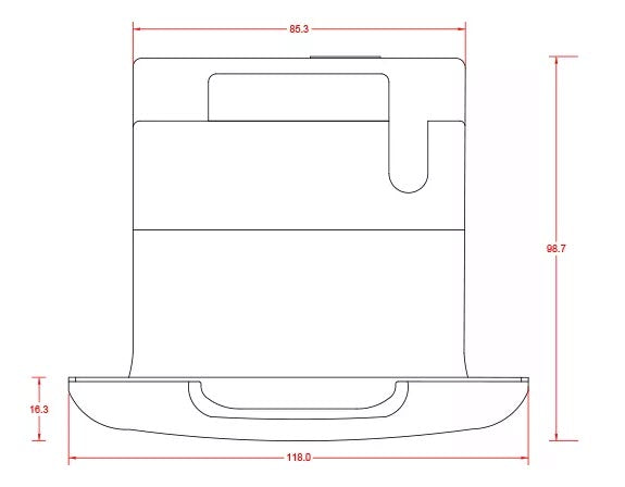 Aussendusche mit 12V Schalter und Schnellverbinder, inkl. Duschbrause