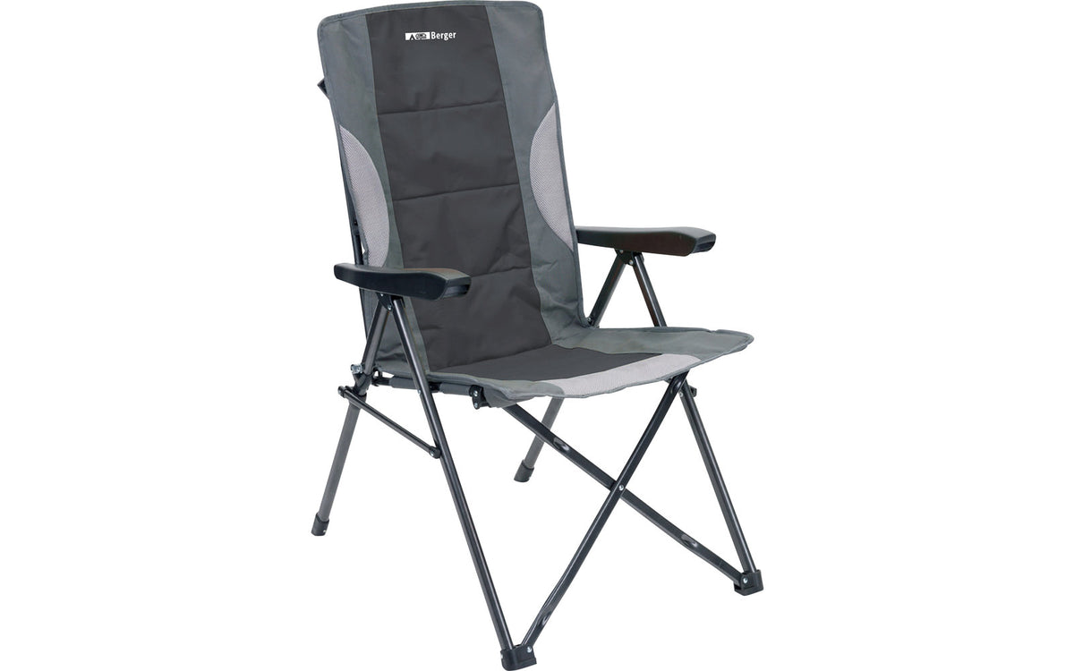 Chaise pliante Siena aspect chaise pliante anthracite