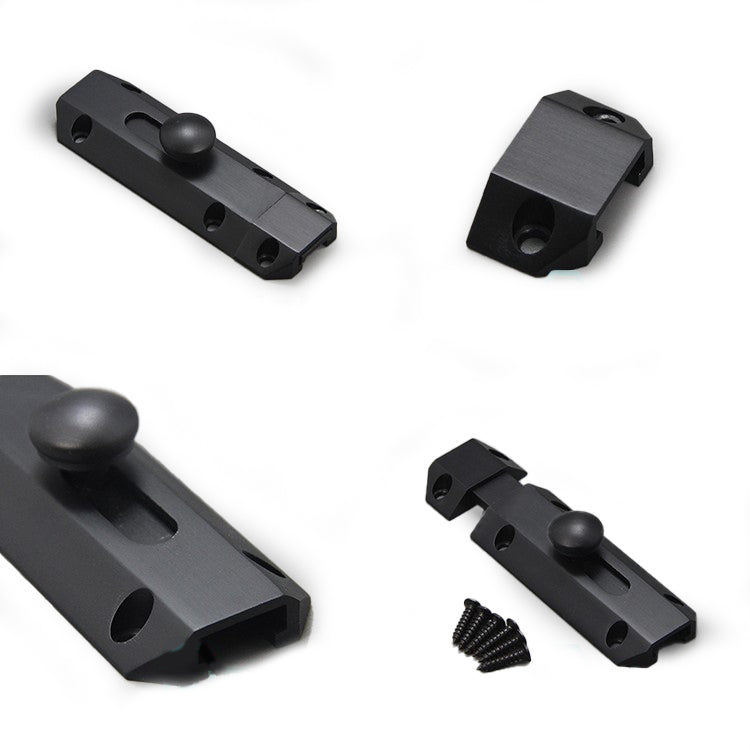 Locking mechanism black matt, 95mm x 30mm