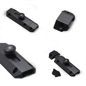 Verriegelung schwarz matt, 95mm x 30mm