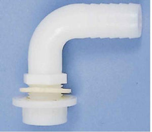Tankanschlussverschraubung für Abwasserschläuche Gewinkelt 20mm / 25 mm / 40mm