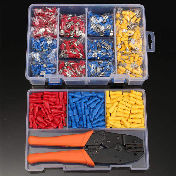 900 - teiliges Kabelschuh Set inkl. Zange und Box