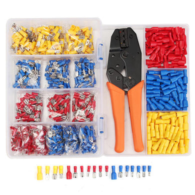 900 - teiliges Kabelschuh Set inkl. Zange und Box