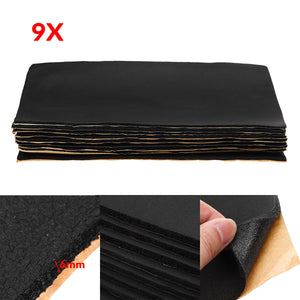 9 Stk. - Schalldämmende Schaumstoffmatte 30cm*50cm*6mm, Wärme und Schall Isolation