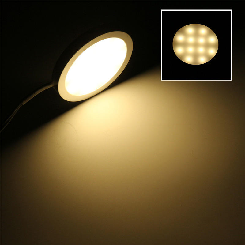4Stk 12V LED-Einbauleuchte für Dachmontage in Camper, Warmweiss PUK