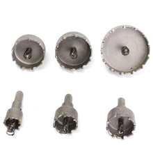 Laden Sie das Bild in den Galerie-Viewer, 6-teiliges. 22 bis 65mm Hartmetall-Kronenbohrer Lochsäge - Set