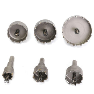 6-teiliges. 22 bis 65mm Hartmetall-Kronenbohrer Lochsäge - Set