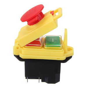 Maschinenschalter (Taster), Start / Stop, 230V IP55, 4 Pin mit Notausfunktion