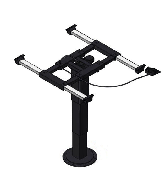 Single-column lifting table 335-715mm, 360° rotatable