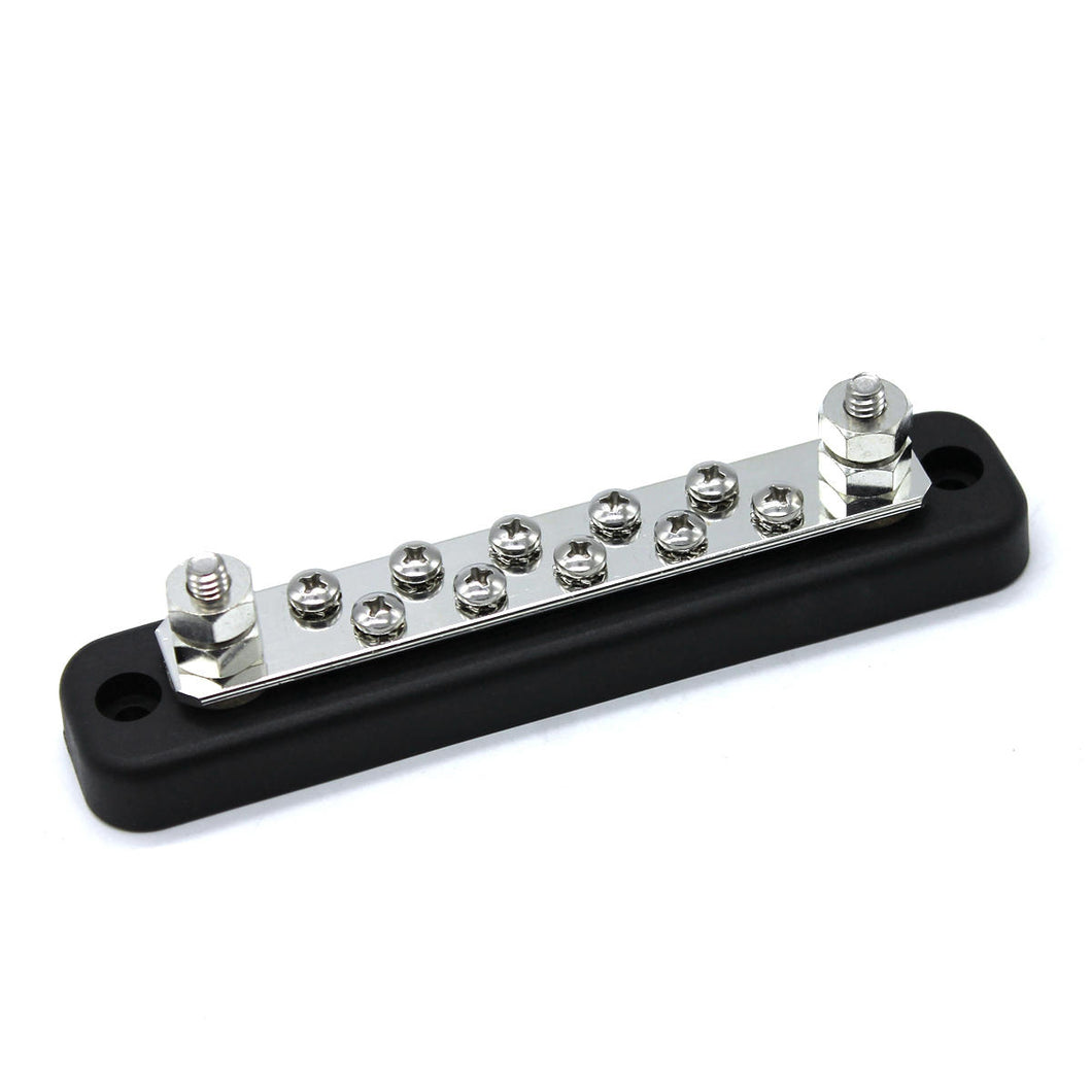 150A 10-Weg  Stromverteiler / Sammelschiene, z.B. für Minusabgänge