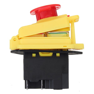 Maschinenschalter (Taster), Start / Stop, 230V IP55, 4 Pin mit Notausfunktion