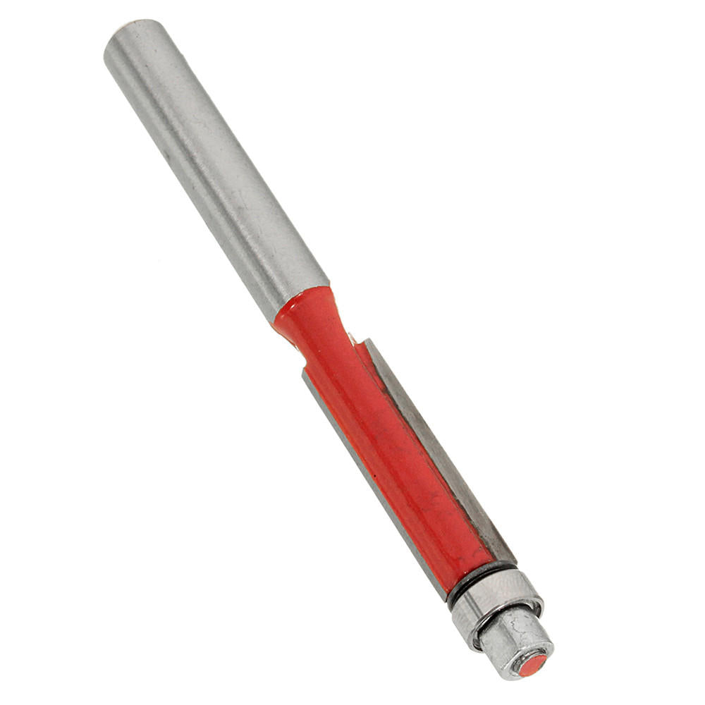 1 piece, 6.35mm shank flush milling cutter with ball bearing