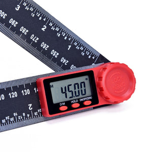 0-200mm / 0-300mm 360 ° Digitales Winkellineal / Winkelmesser / Goniometer