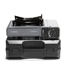 Laden Sie das Bild in den Galerie-Viewer, Gaskartuschenkocher Camp ́Bistro® 3   2.2kW, Brenndauer 1,40 Std. (Volllast) inkl. Koffer
