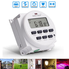 Laden Sie das Bild in den Galerie-Viewer, 12V 24V Programmierbare Zeitschaltuhr Timer