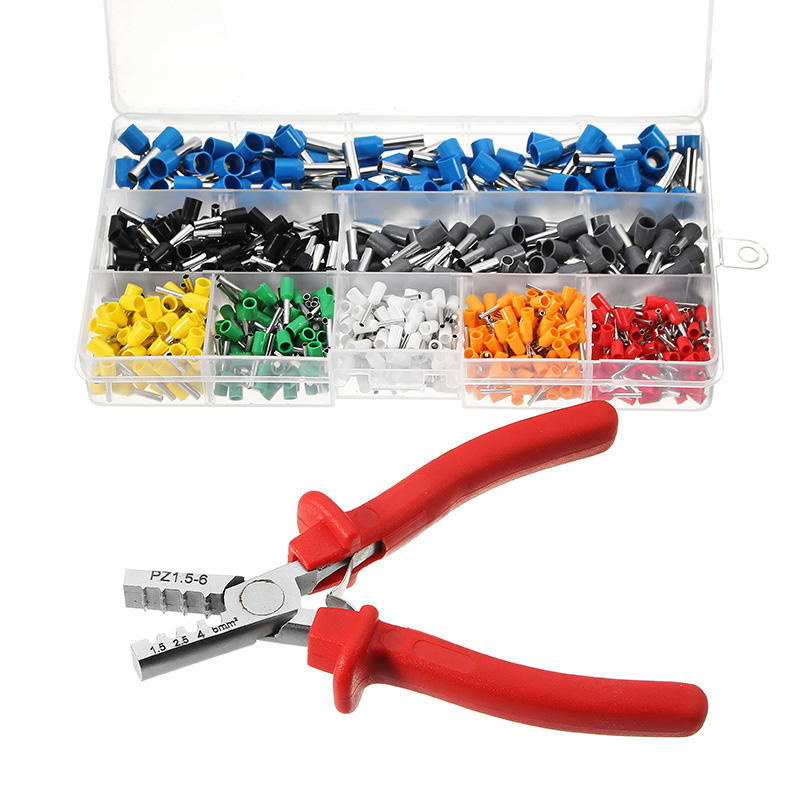 Kit de 800 embouts de câble avec pince