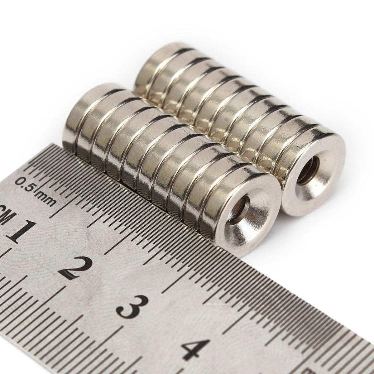 20Stk. 12x3mm Magneten mit 4mm Loch, Neodym