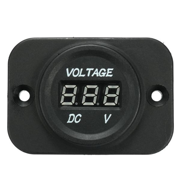 LED Voltmeter / Voltanzeige, 12V - 24V