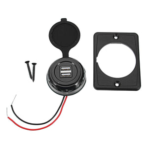 USB Einbauelement, Eingang: 12-24V Ausgang: 2x 3.1A USB
