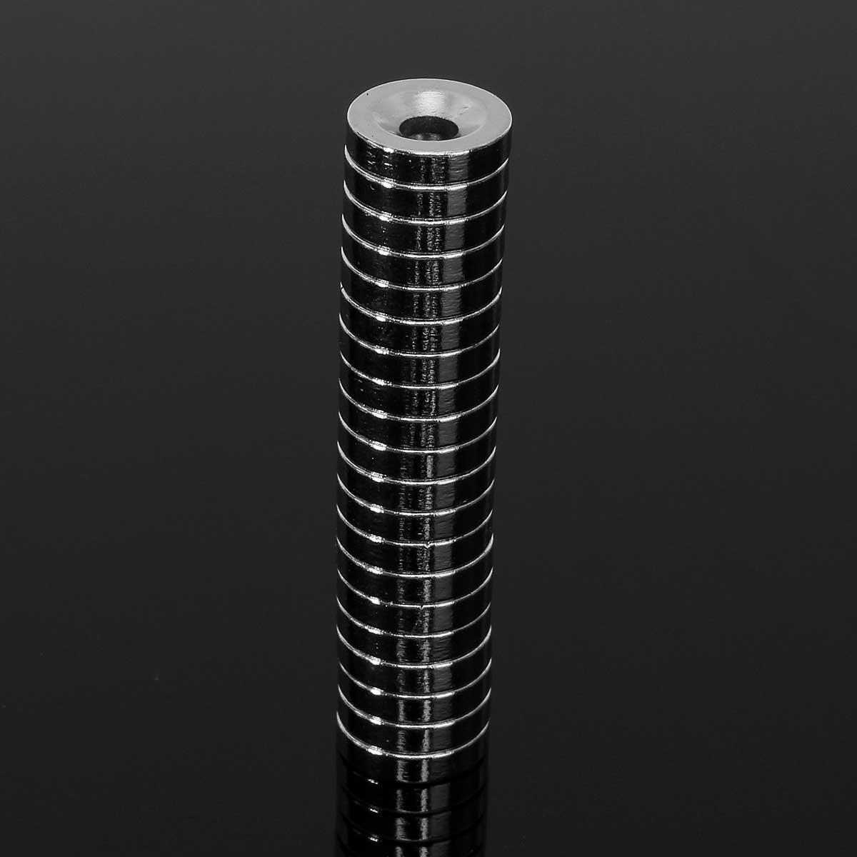 20Stk. 12x3mm Magneten mit 4mm Loch, Neodym