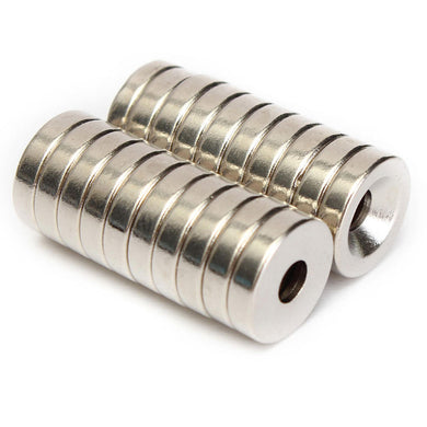 20Stk. 12x3mm Magneten mit 4mm Loch, Neodym