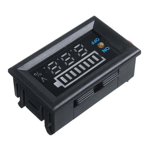 12V Voltmeter inkl. optischer Anzeige, Batterieanzeige, Stromanzeige