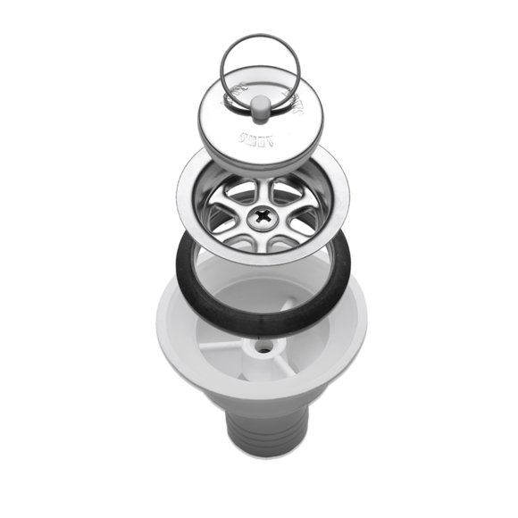 DOMETIC Siphon AC 535 , Gerader Ablauf, Ø 25mm
