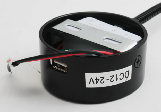 12V Leselampe mit USB und Touch Dimming inkl. flexibler Schwanenhals, Farbtemperatur wählbar