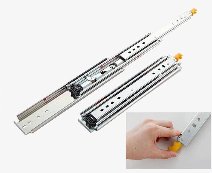 Schwerlast Vollauszugsschienen bis 150Kg, 1000mm / 1300mm / 1500mm mit Verriegelung