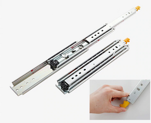 Schwerlast Vollauszugsschienen bis 150Kg, 1000mm / 1300mm / 1500mm mit Verriegelung