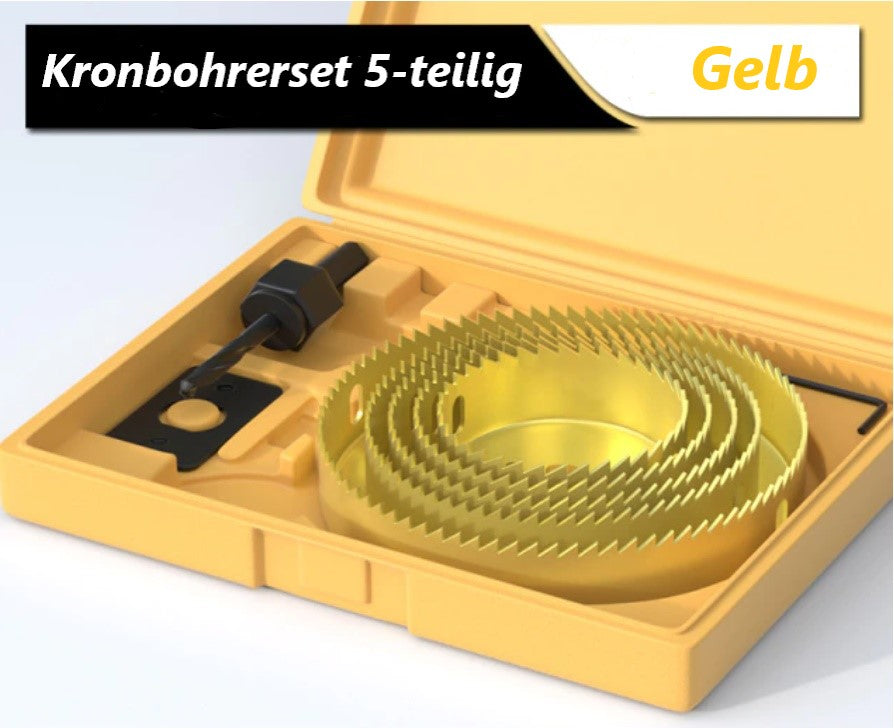5- teiliges Kronenbohrer Set