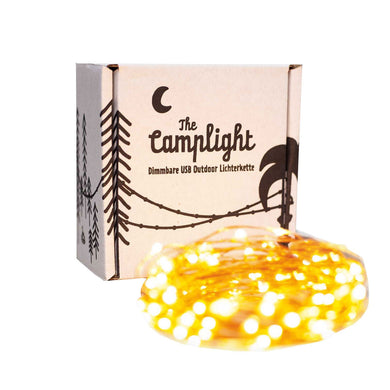 The Camplight - USB C Lichterkette, Dimmbar, Wetterfest