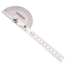 Laden Sie das Bild in den Galerie-Viewer, 90 x 150 mm Winkelmesser mit rundem Kopf aus rostfreiem Stahl