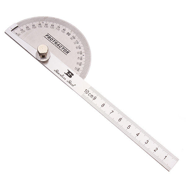 90 x 150 mm Winkelmesser mit rundem Kopf aus rostfreiem Stahl