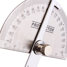 Laden Sie das Bild in den Galerie-Viewer, 90 x 150 mm Winkelmesser mit rundem Kopf aus rostfreiem Stahl