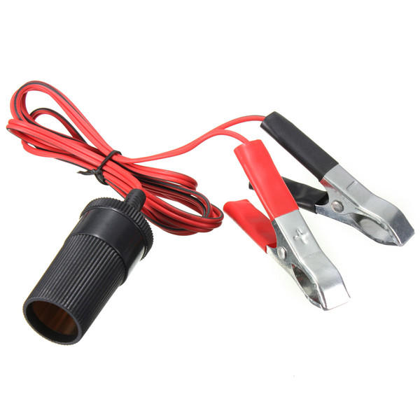 12V-Motorrad-Auto-Steckdose (Zigarettenanzünder) mit Krokodilklemmen