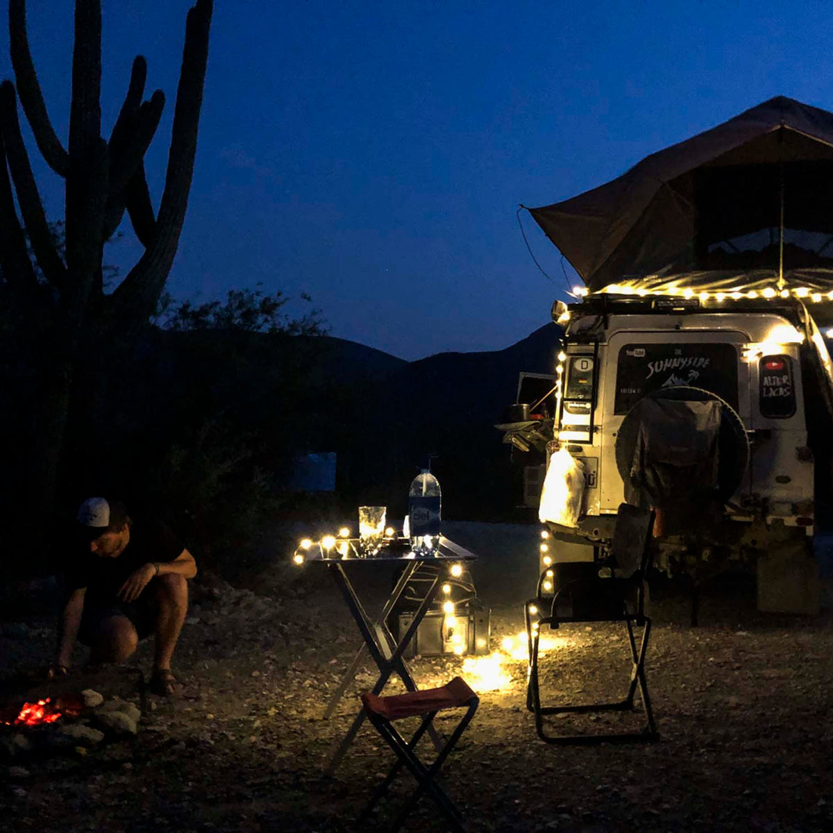 The Camplight - USB C Lichterkette, Dimmbar, Wetterfest